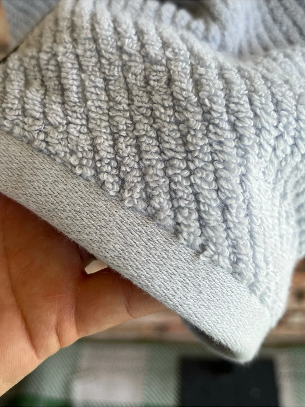 Soho Light Blue Bath Towel - Soft Textured Weave